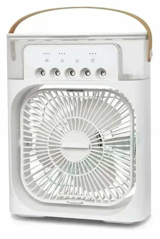 New 3 in 1 Fan Air Conditioner Household Mini Air Cooler LED Night Light Portable Humidifier Air Adjustment Fan Office Home Fan