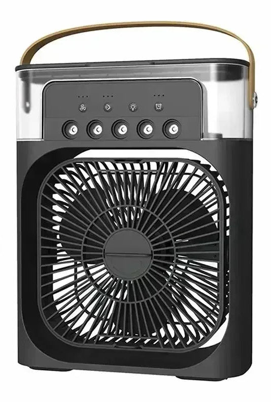 New 3 in 1 Fan Air Conditioner Household Mini Air Cooler LED Night Light Portable Humidifier Air Adjustment Fan Office Home Fan